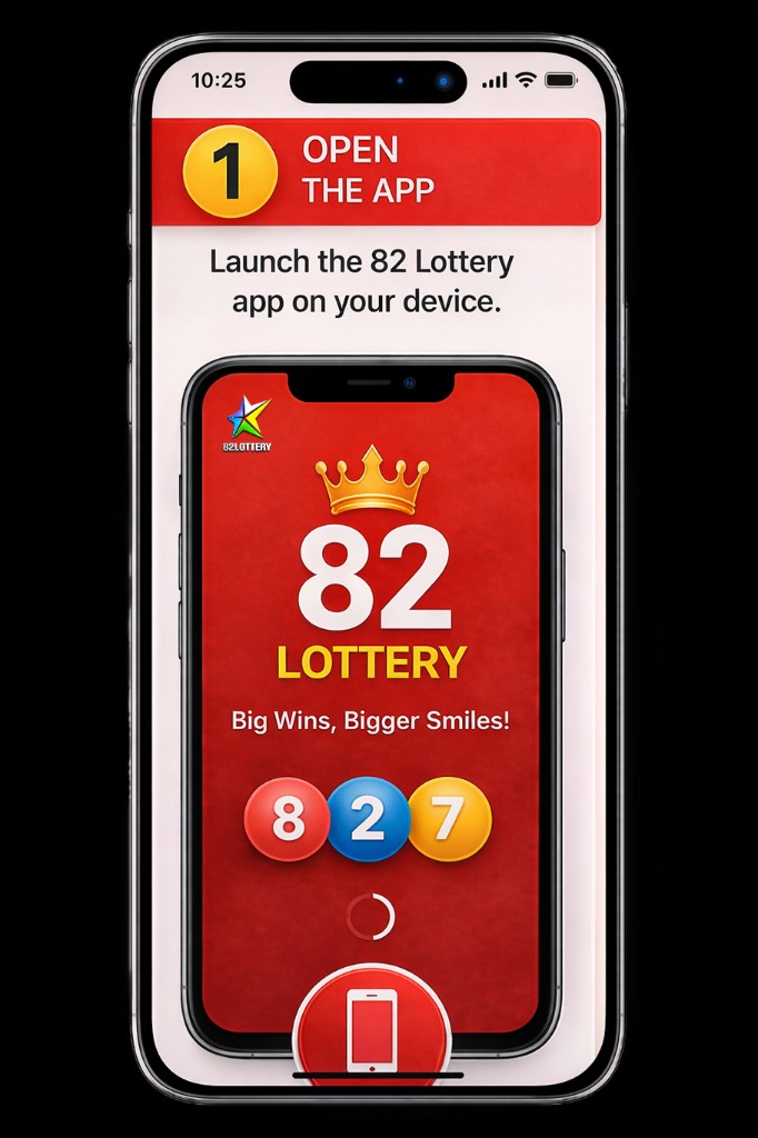 Step 1 — Open the 82 Lottery app