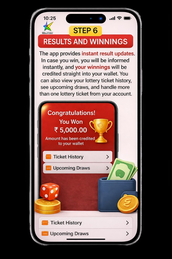 Step 6 — Results and winnings